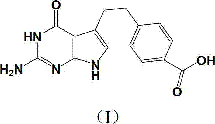 Preparation method of pemetrexed disodium key intermediate