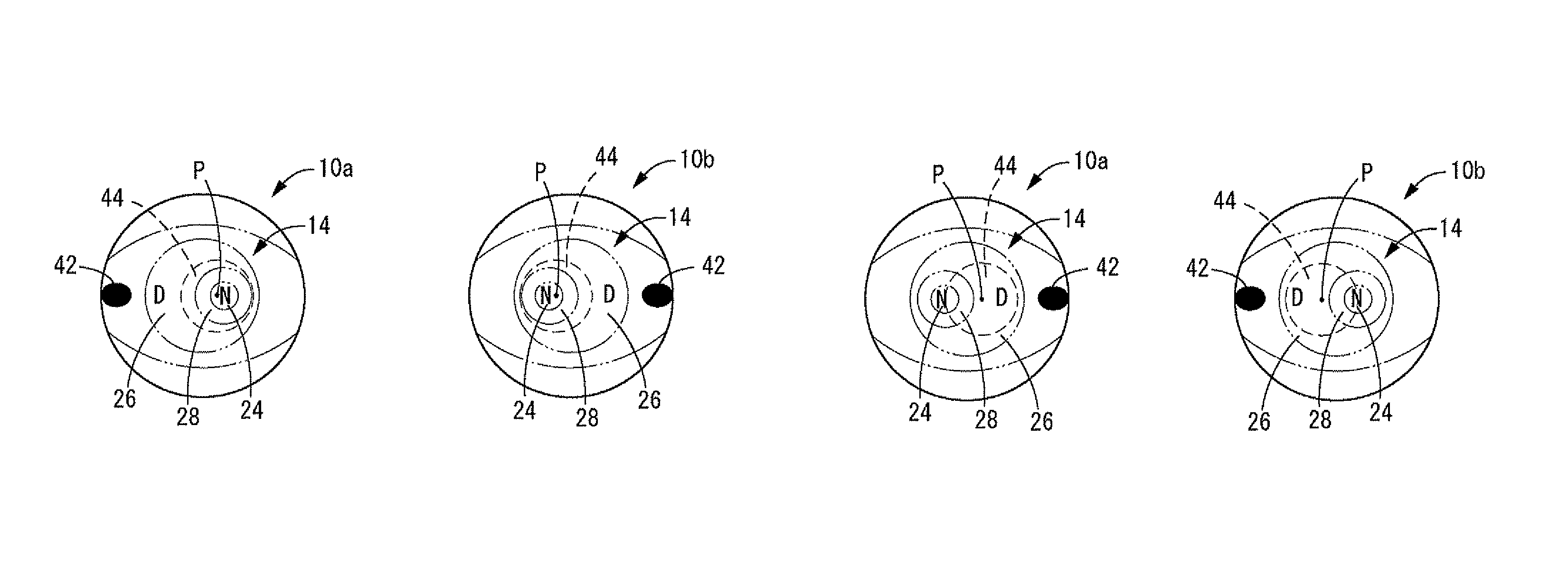 Wearing-orientation selectable contact lens