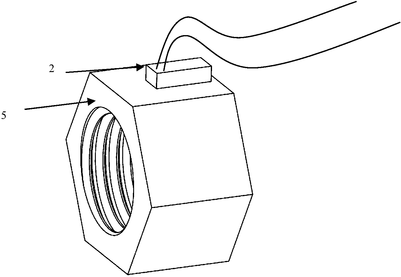 Non-contact anchor rod drawing force measuring method based on eddy current impedance method