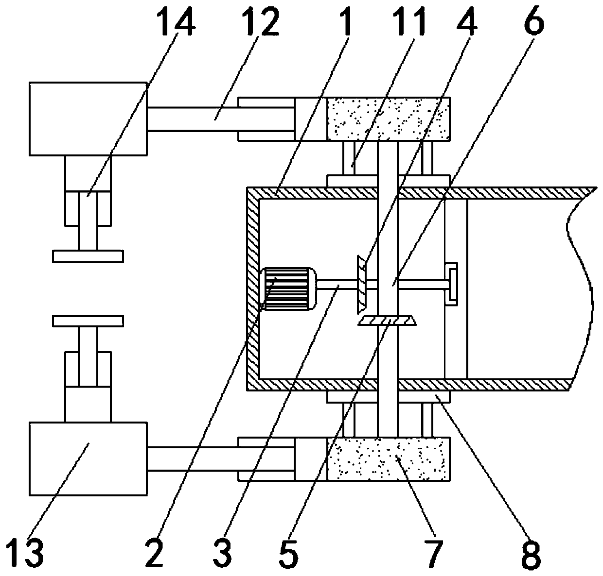 Short-distance transportation device stable in transportation and labor-saving in use for glass fiber reinforced plastic production