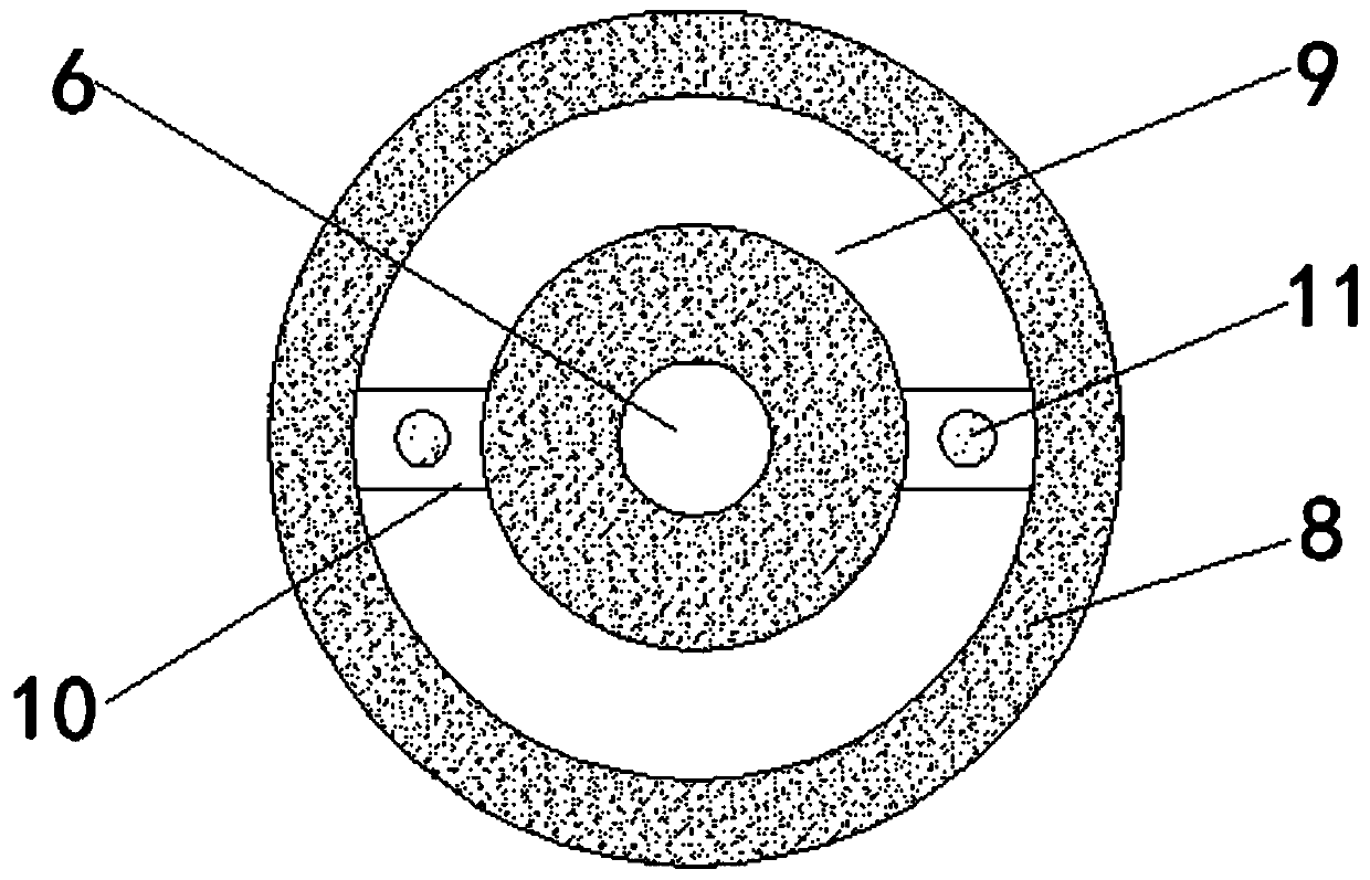 Short-distance transportation device stable in transportation and labor-saving in use for glass fiber reinforced plastic production