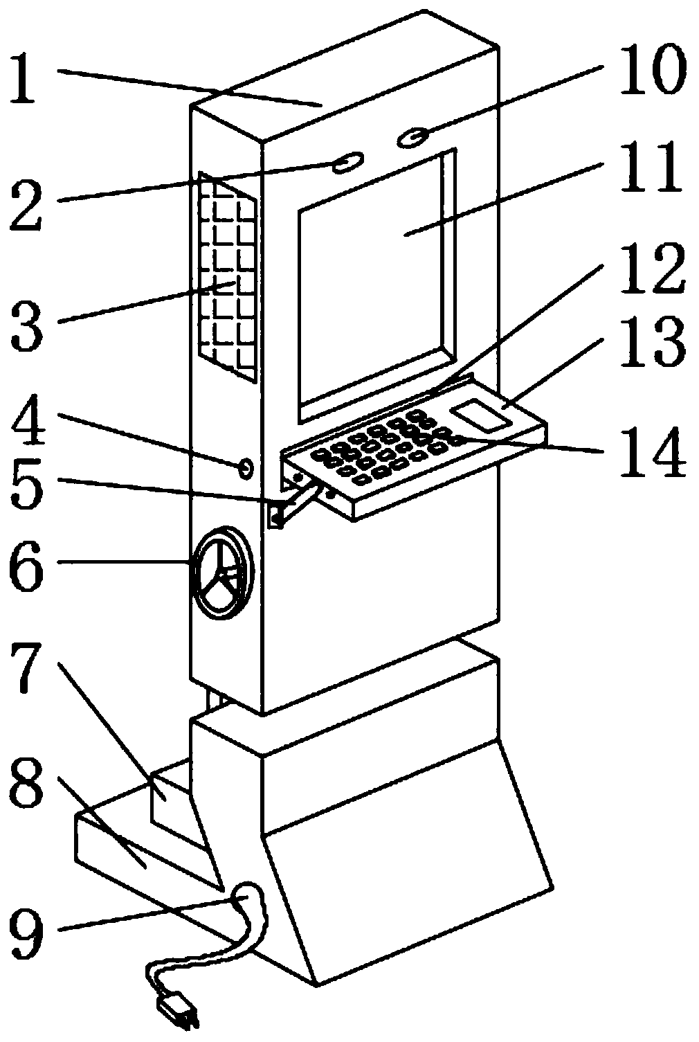 A virtual image terminal device with a good heat dissipation effect