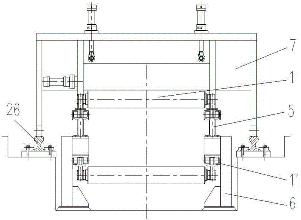 Roller way suitable for equipment movement