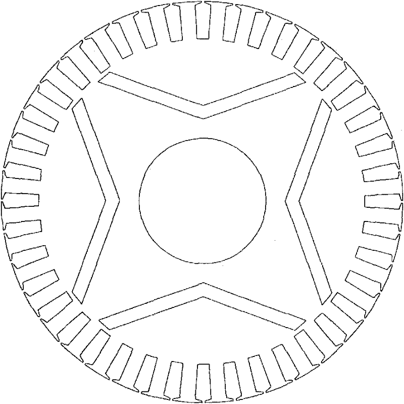 Permanent-magnet self-starting synchronous motor