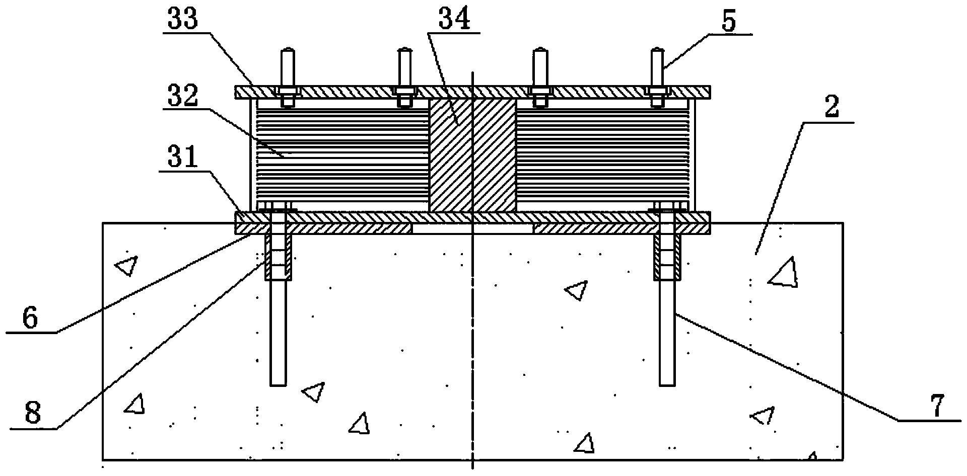 500kv transformer shock insulation structure and installation method