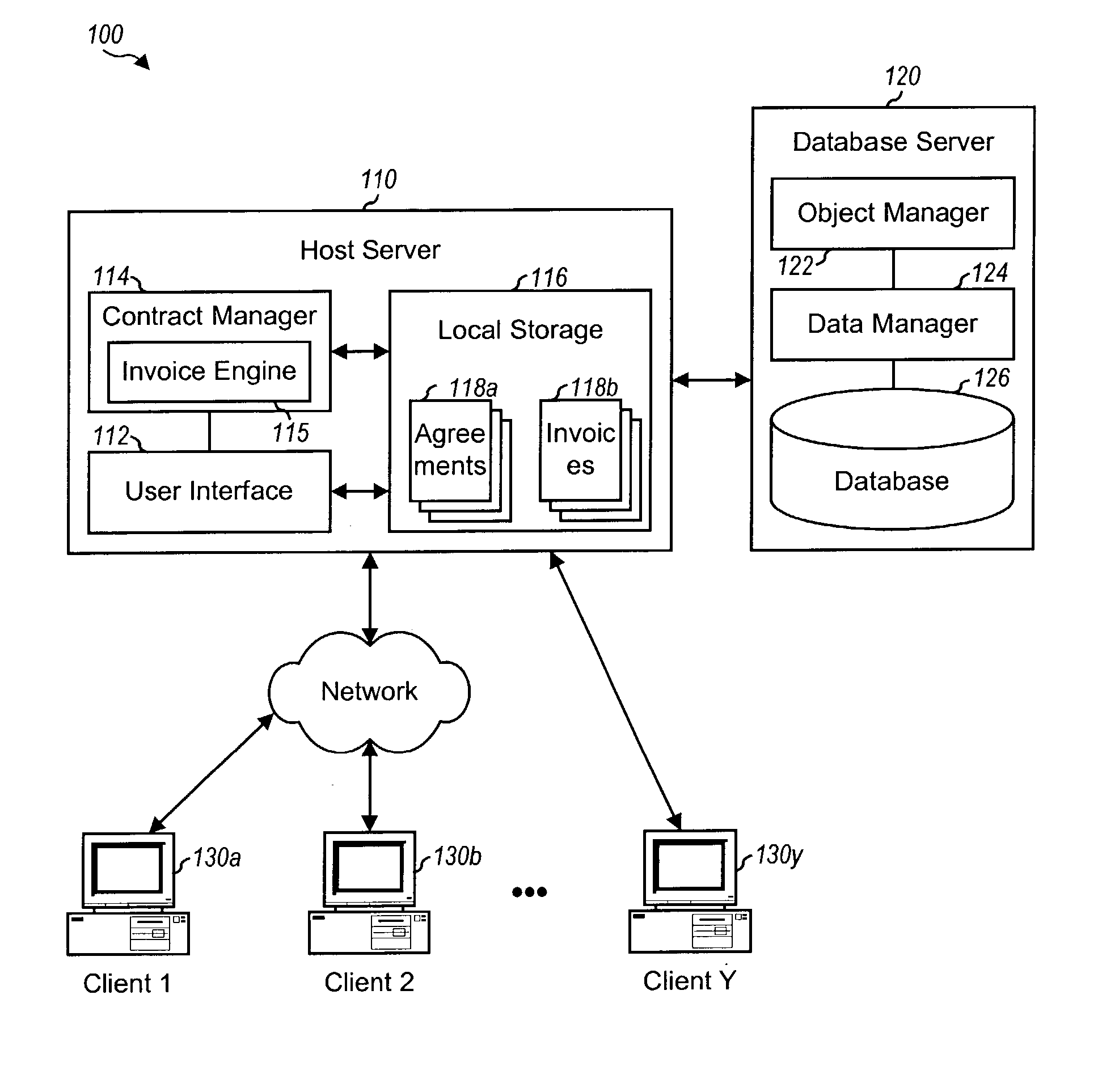 Method and system for automatically generating invoices for contracts