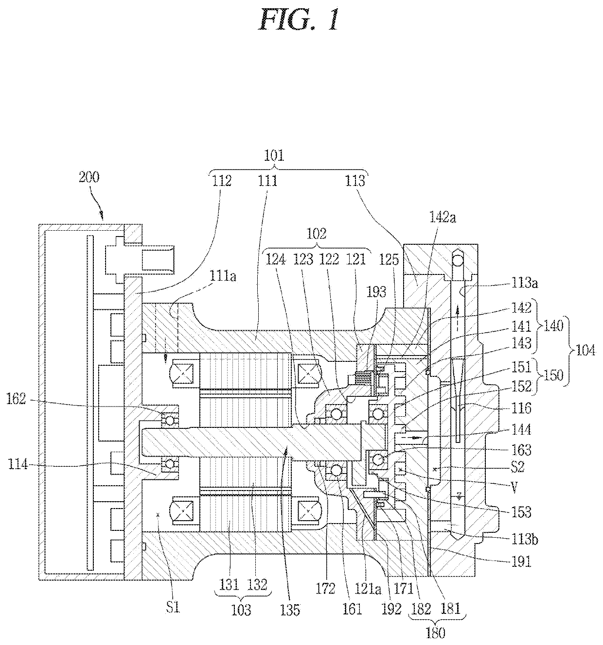 Motor-operated compressor