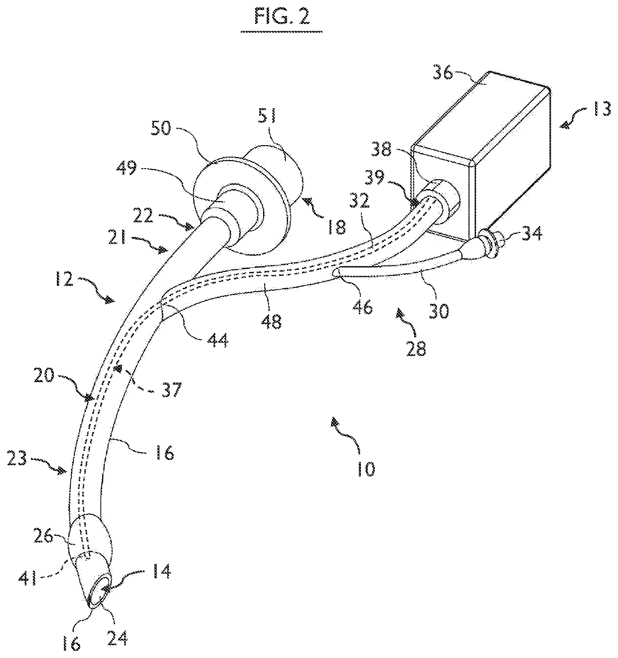 Methods and apparatus to deliver therapeutic non-ultraviolet electromagnetic radiation for an endotracheal tube