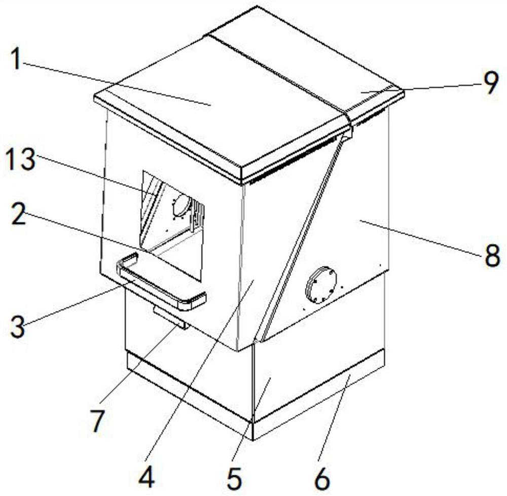 Cable distribution box convenient for wiring of high-voltage transmission cable