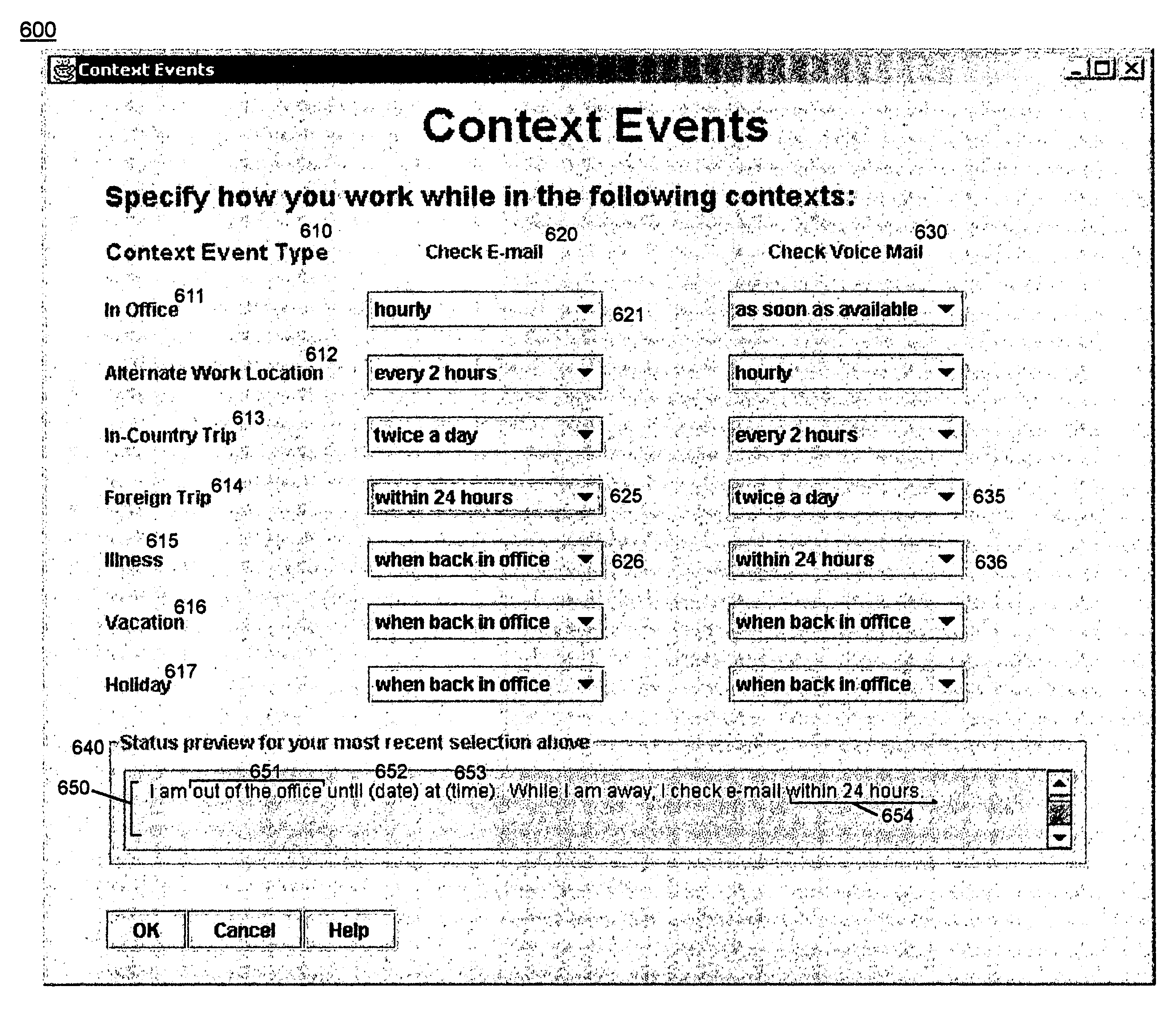 Calendar events and calendar-driven application technique