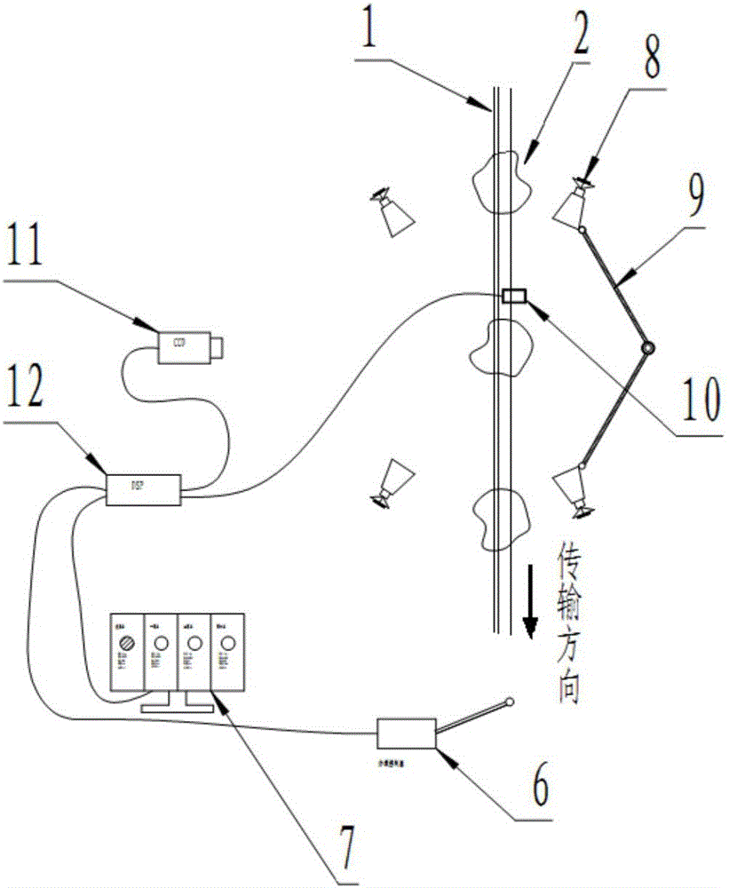 Automatic spikelike fruit detection device and method based on monocular multi-view imaging