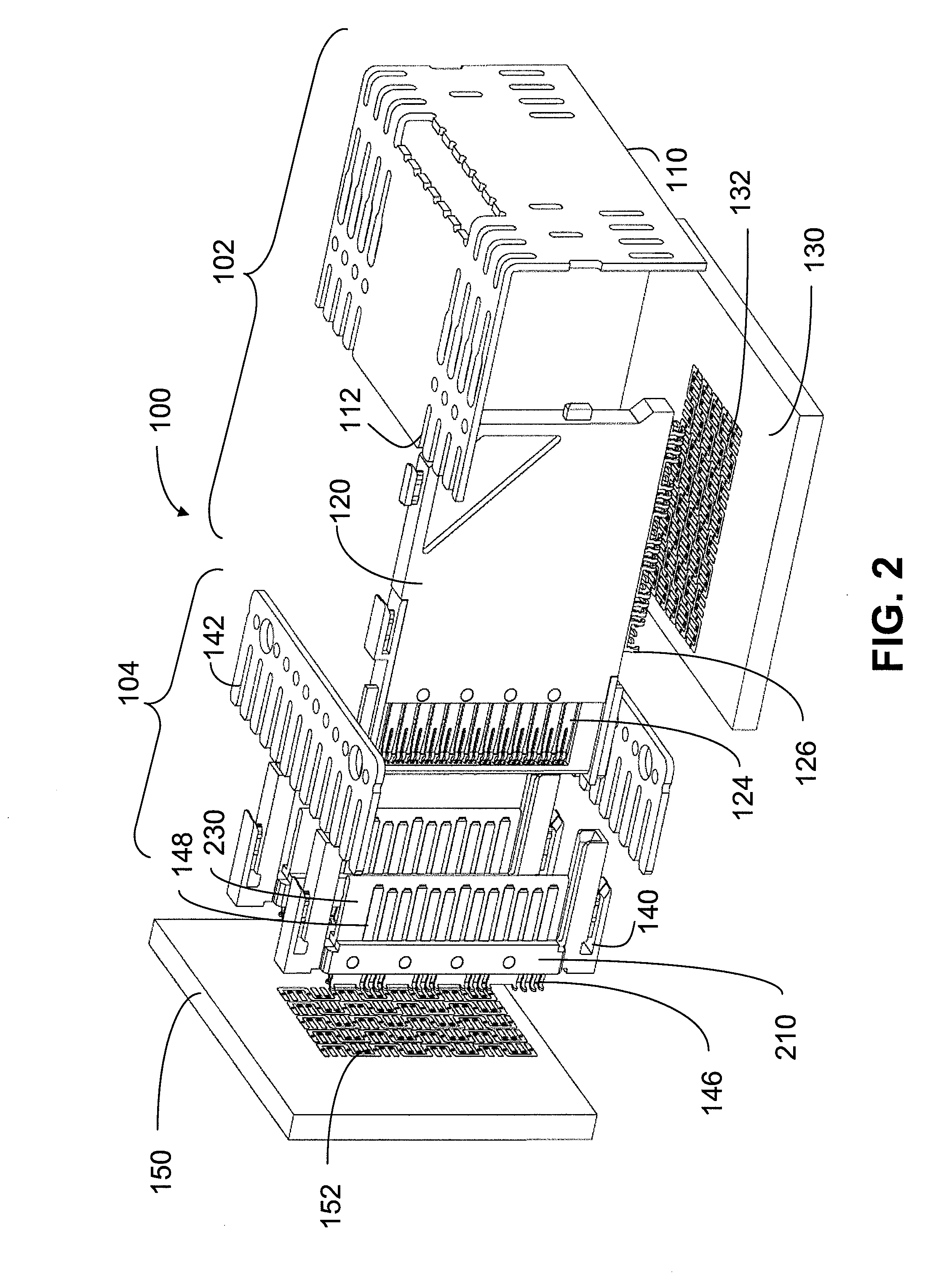 Surface mount footprint in-line capacitance