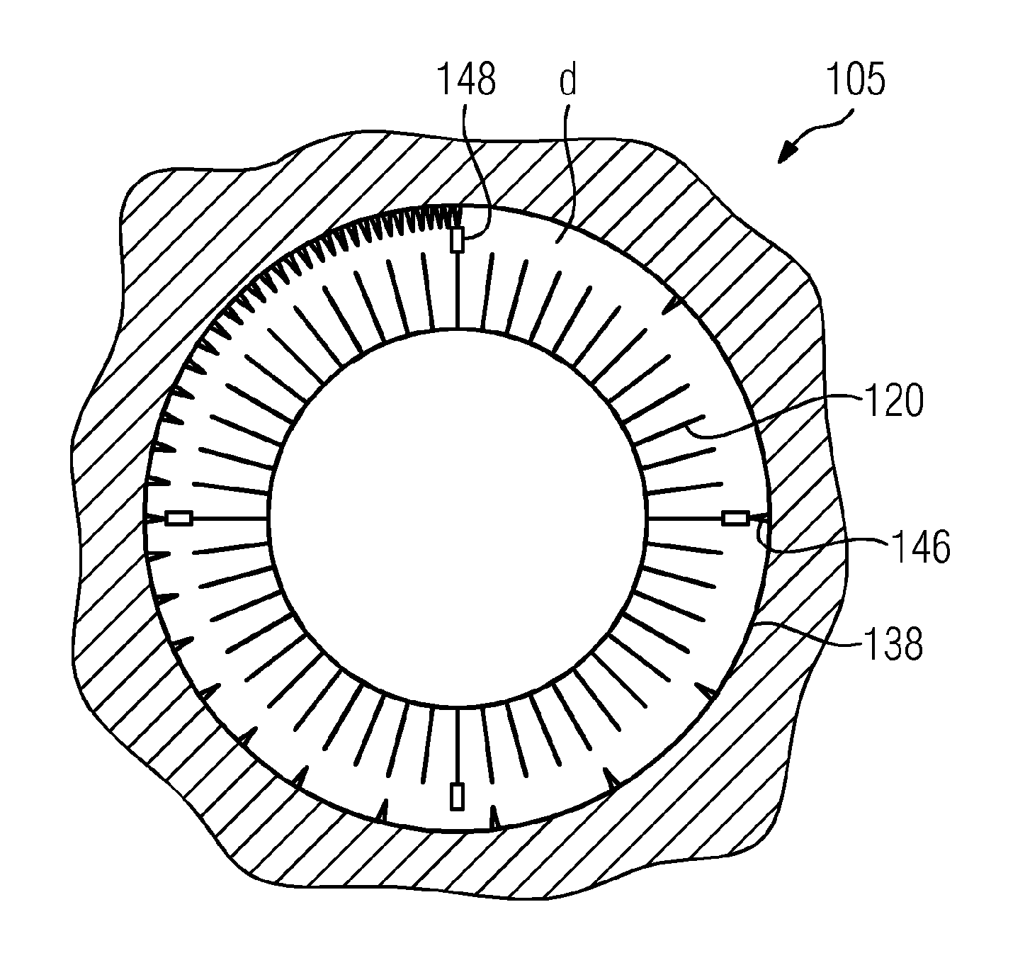 Turbine and method for detecting rubbing