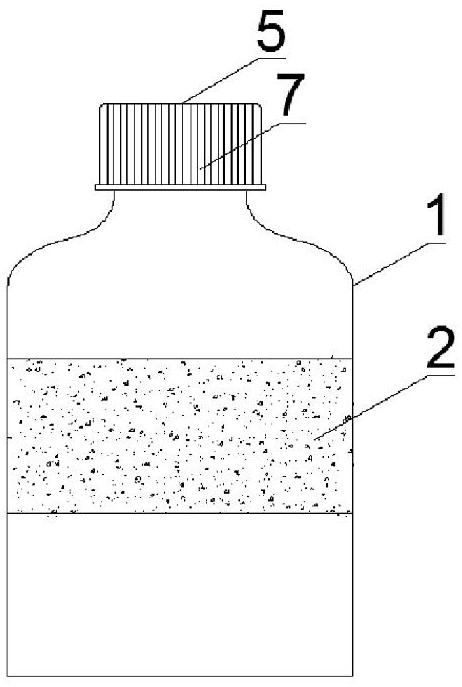 Reagent bottle with functions of preventing leakage, resisting skid and facilitating transportation