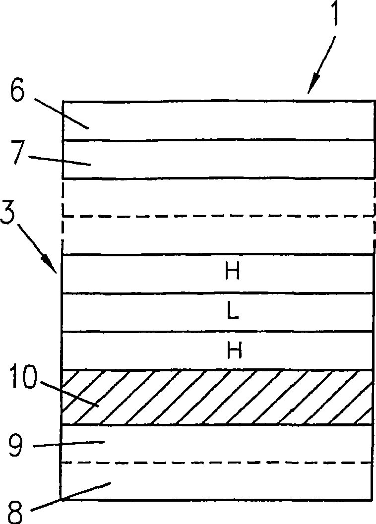 Chip with light protection layer