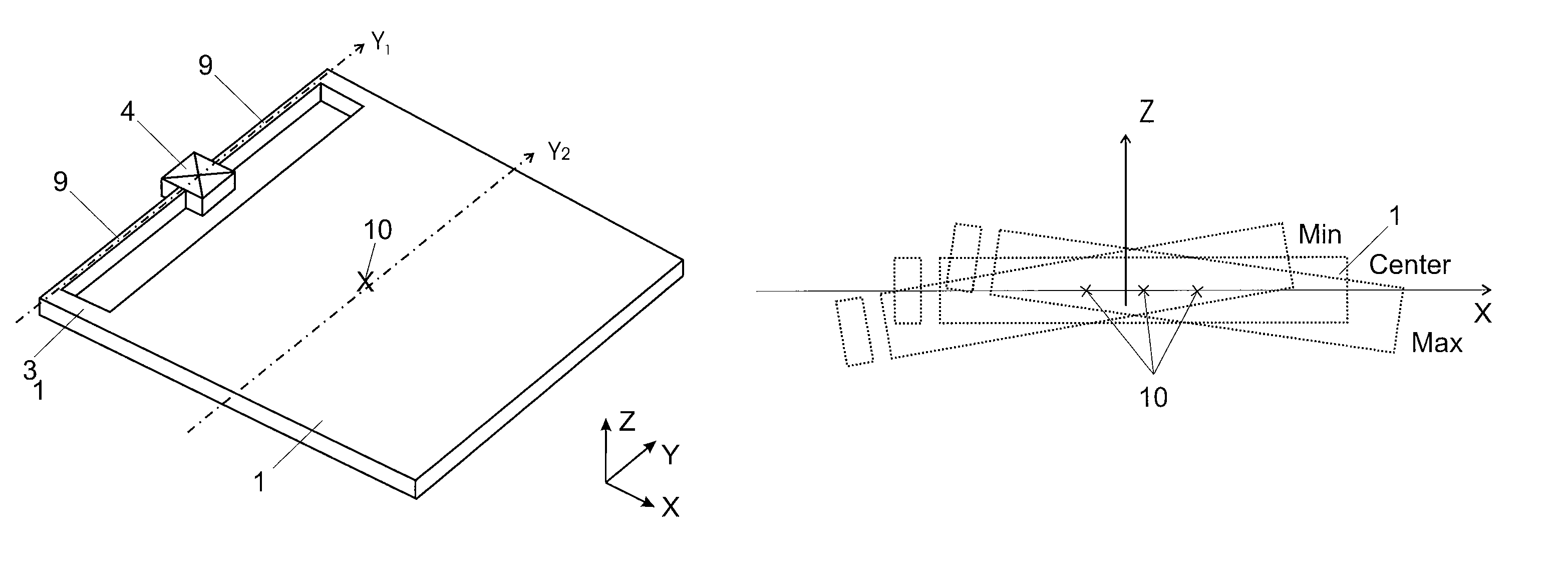 Vibrating gyroscope with quadrature signals reduction