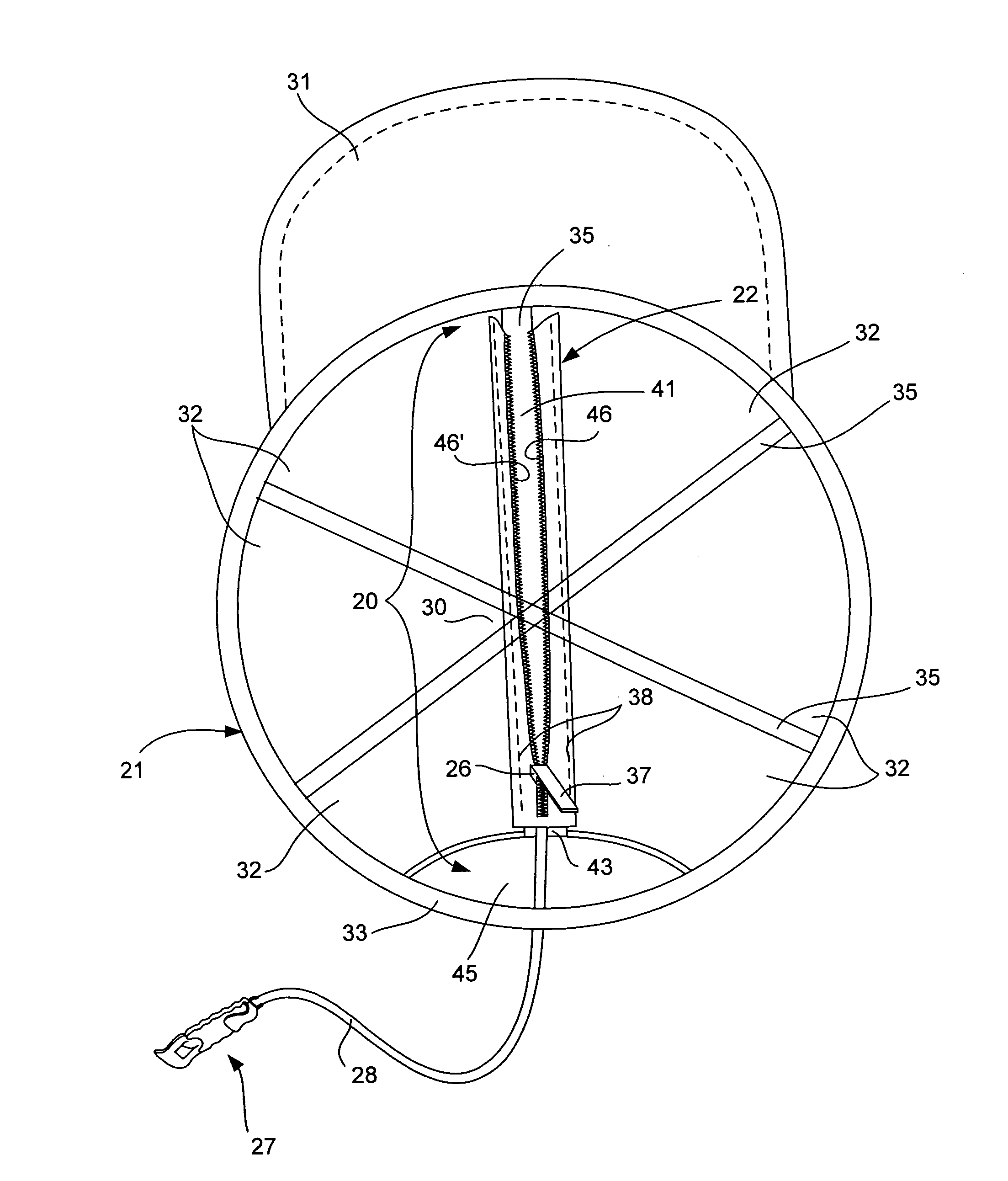 Retractable hat tether with bottle opener device