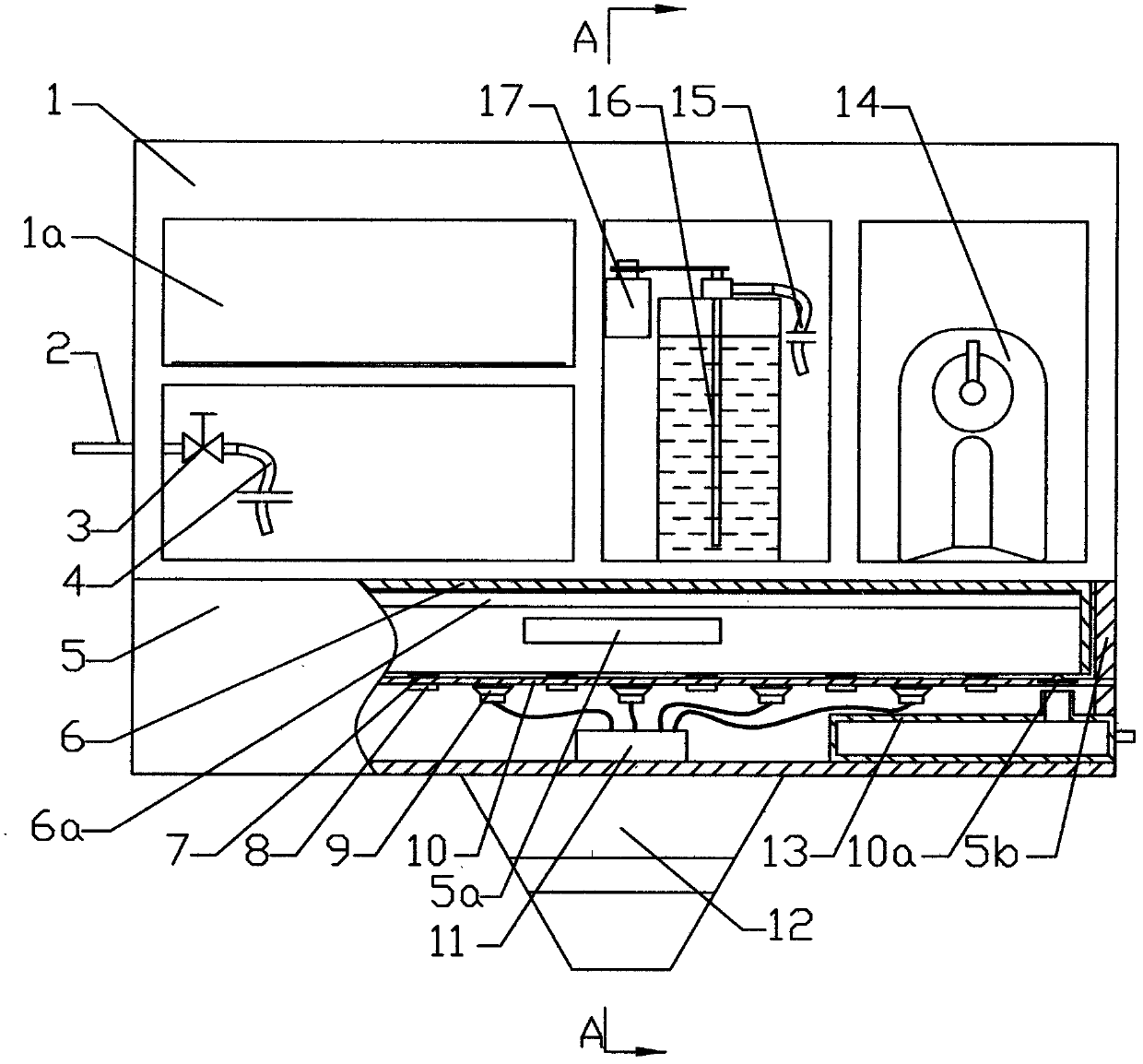 Folding ultrasonic washing board and ultrasonic scrubbing brush thereof