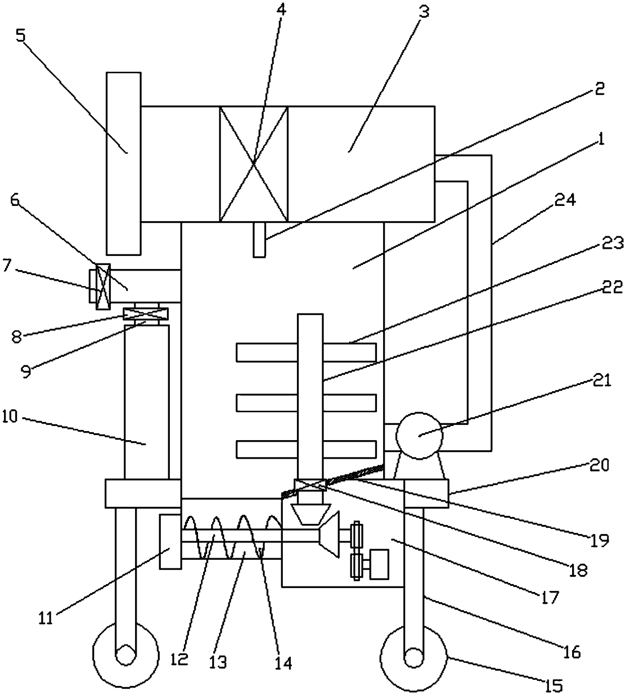 High-efficiency dust collection device for coal mining