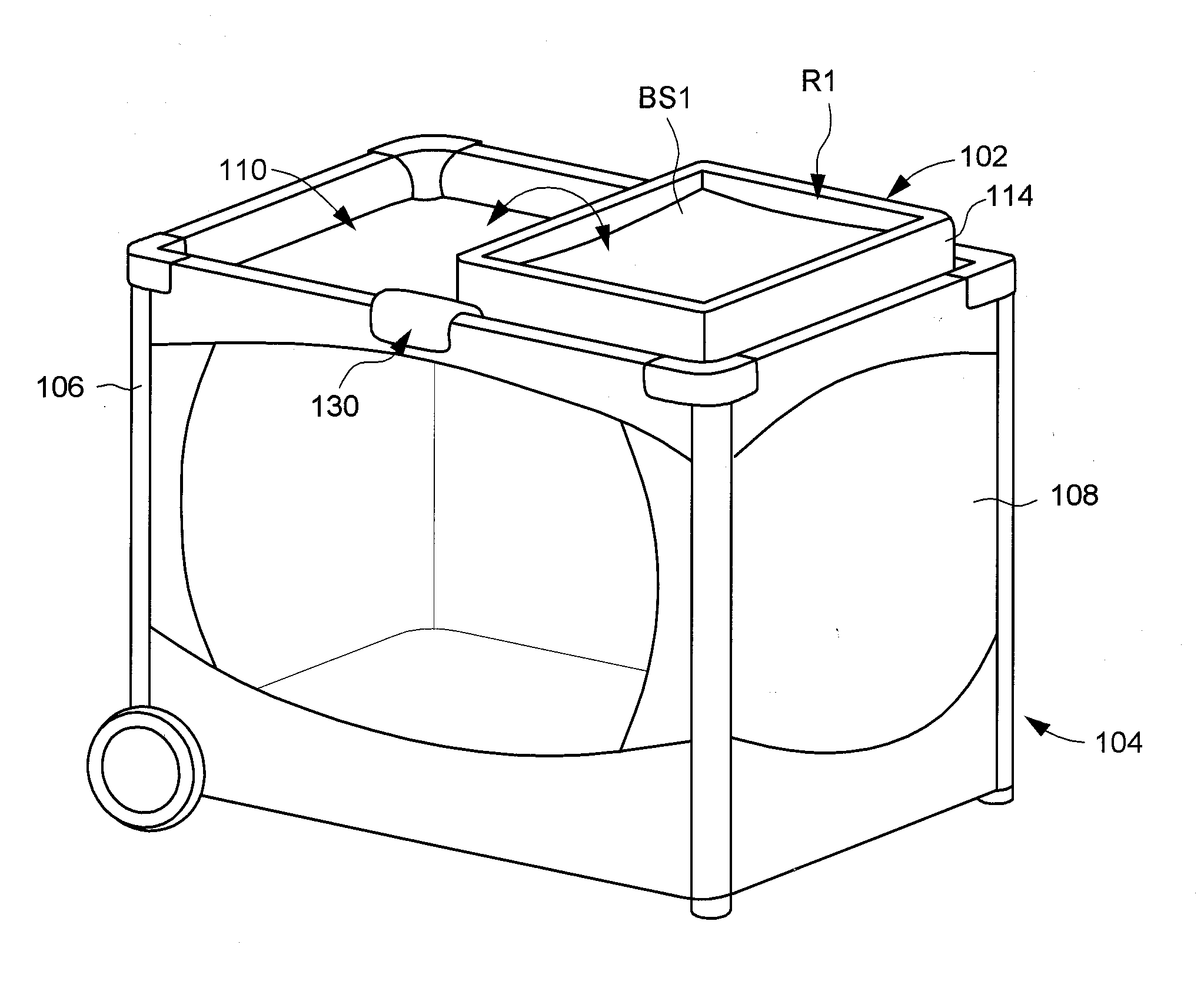 Child Holding Accessory for Use with a Play Yard