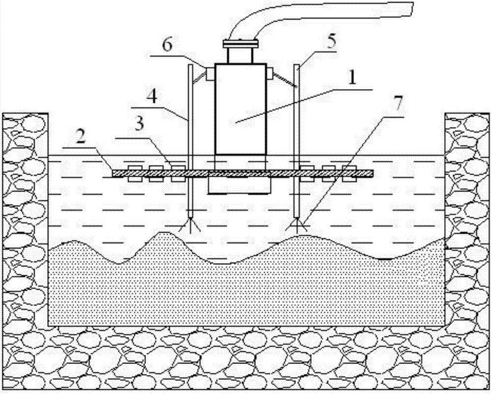 Water draining device of water sump in mining air way, and mounting method and working method of water draining device