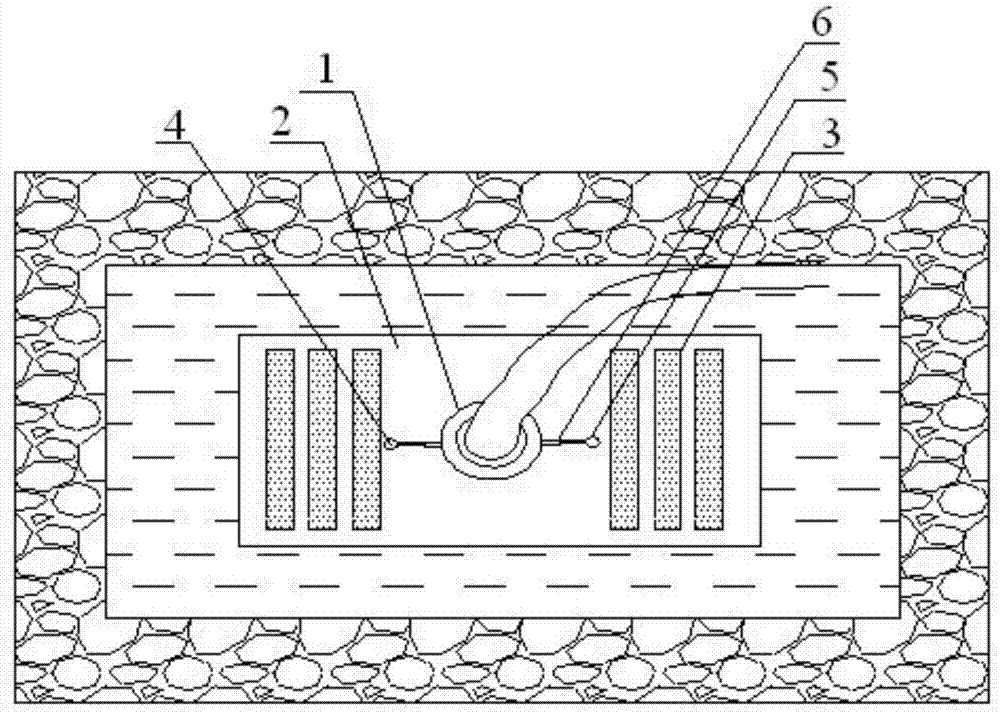 Water draining device of water sump in mining air way, and mounting method and working method of water draining device