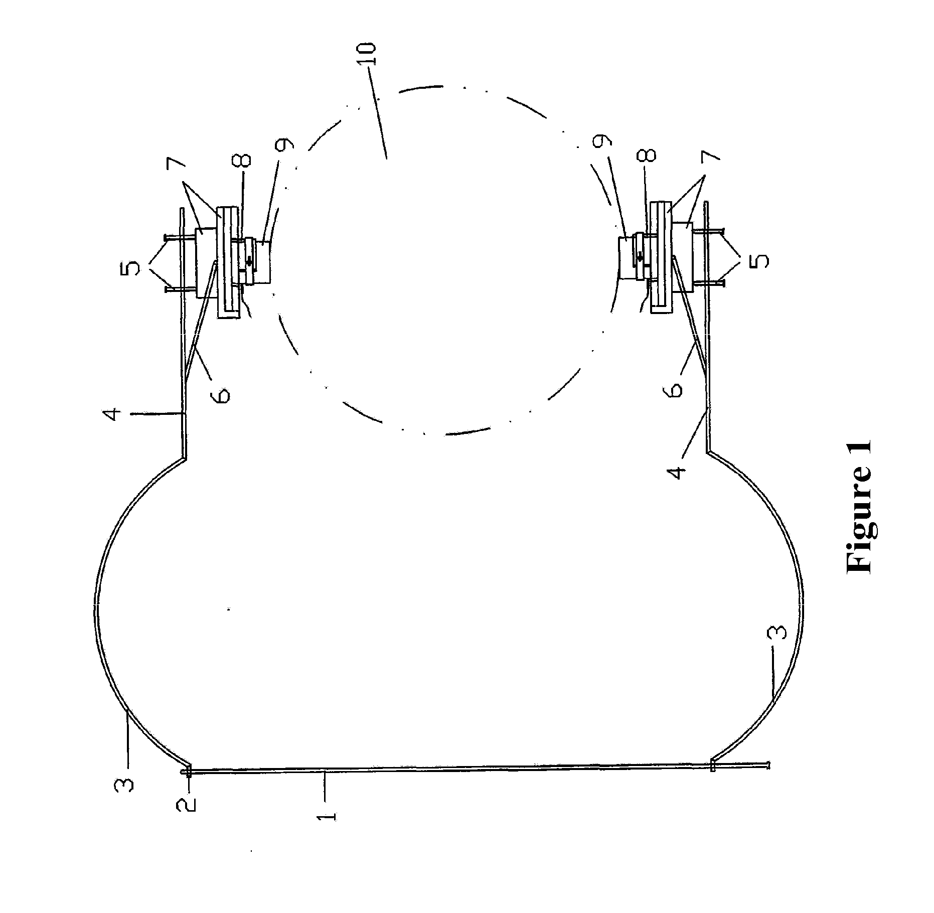 Acoustic emission test sensor fixing device