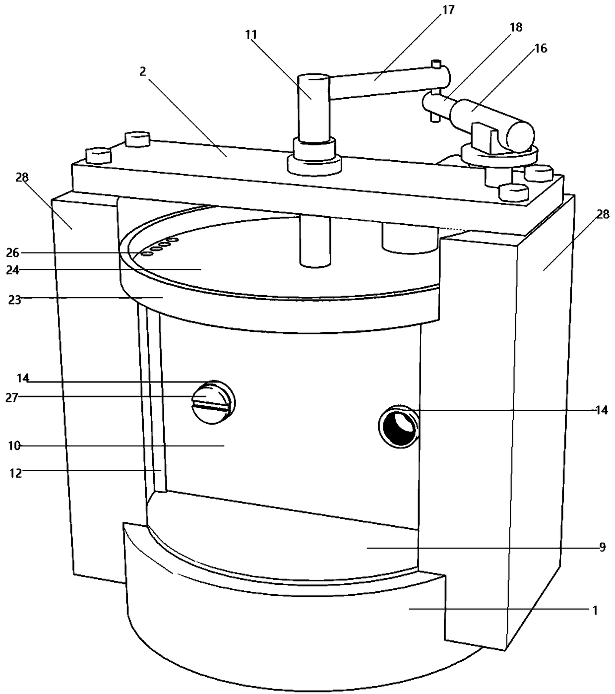 Starting and closing device of sluice gate