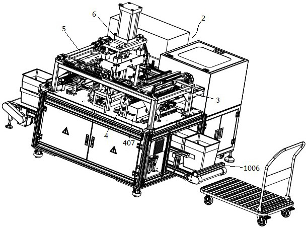 Automatic valve core cutting and detecting device