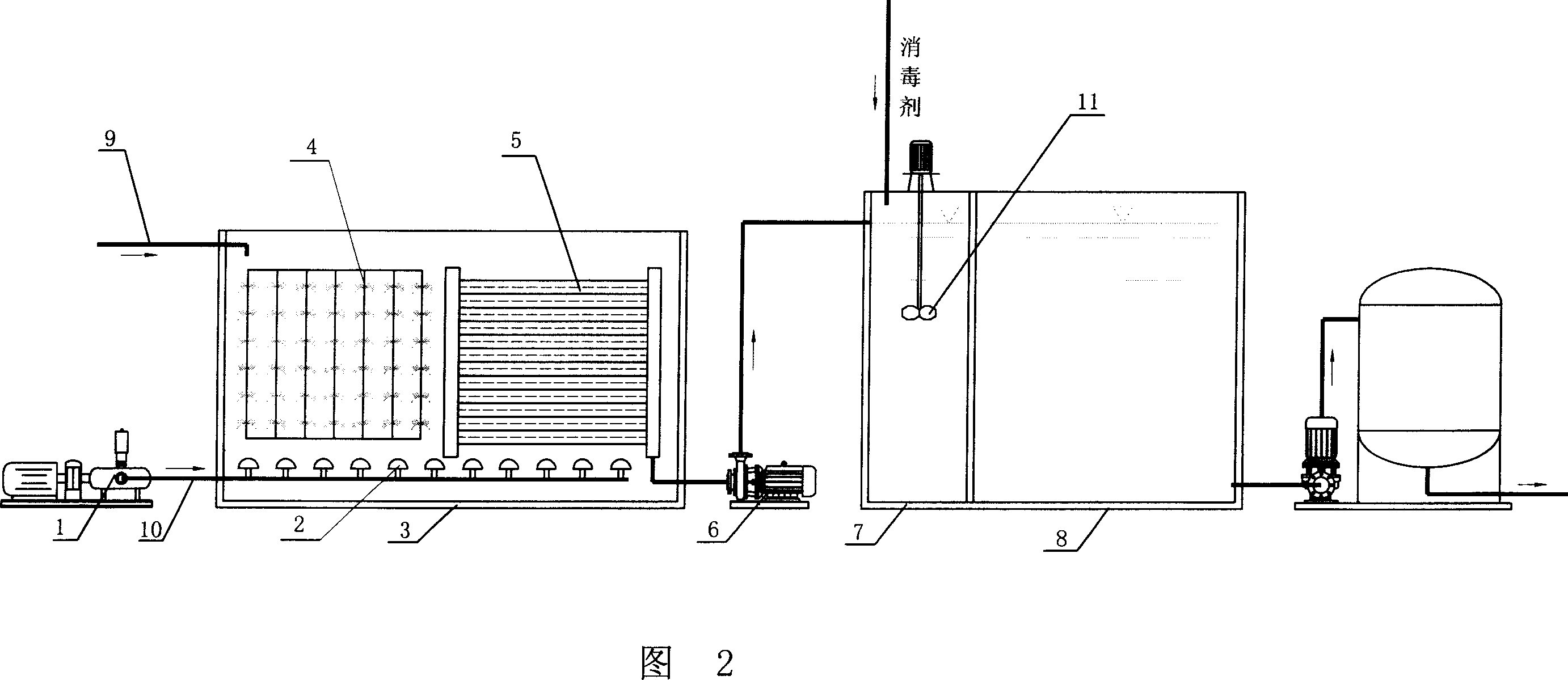 Complete process for treating coated industrial waste water