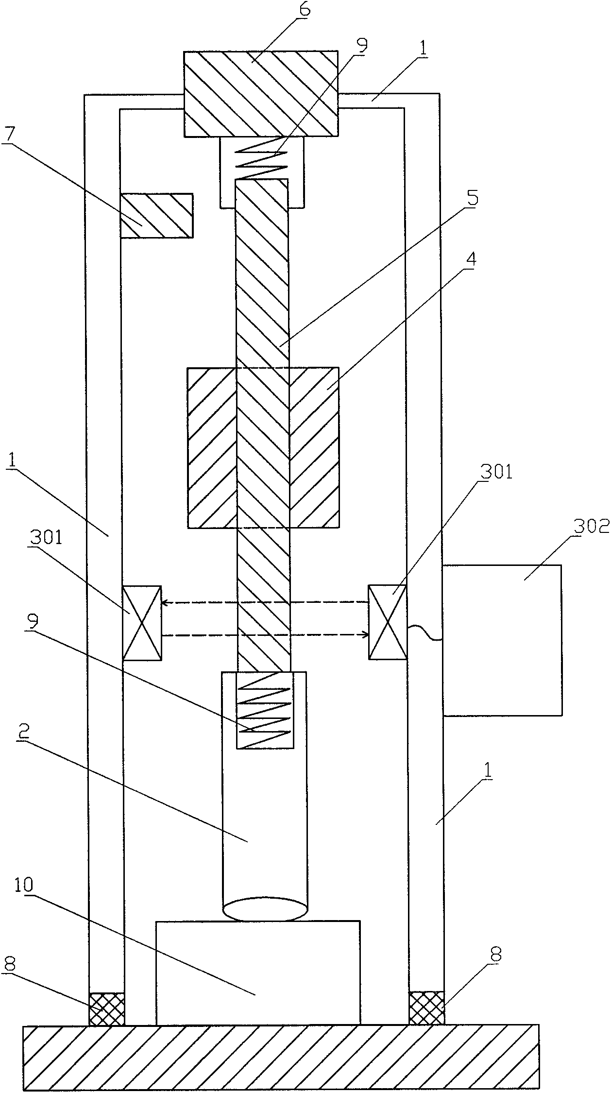 Rebound value calibration device