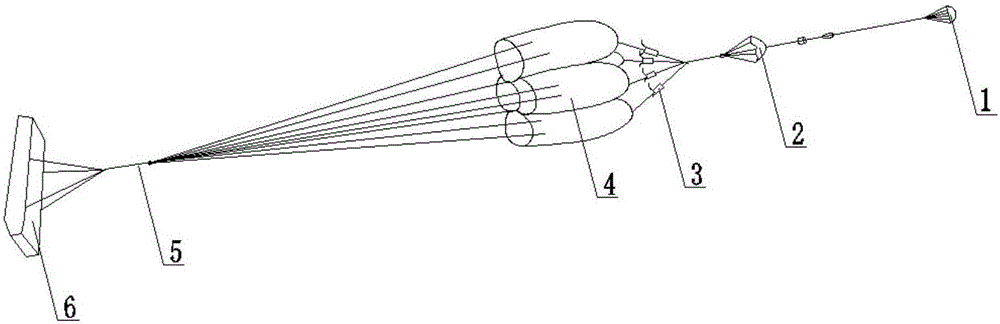 Air-drop system capable of achieving deplaning deceleration and posture stabilization