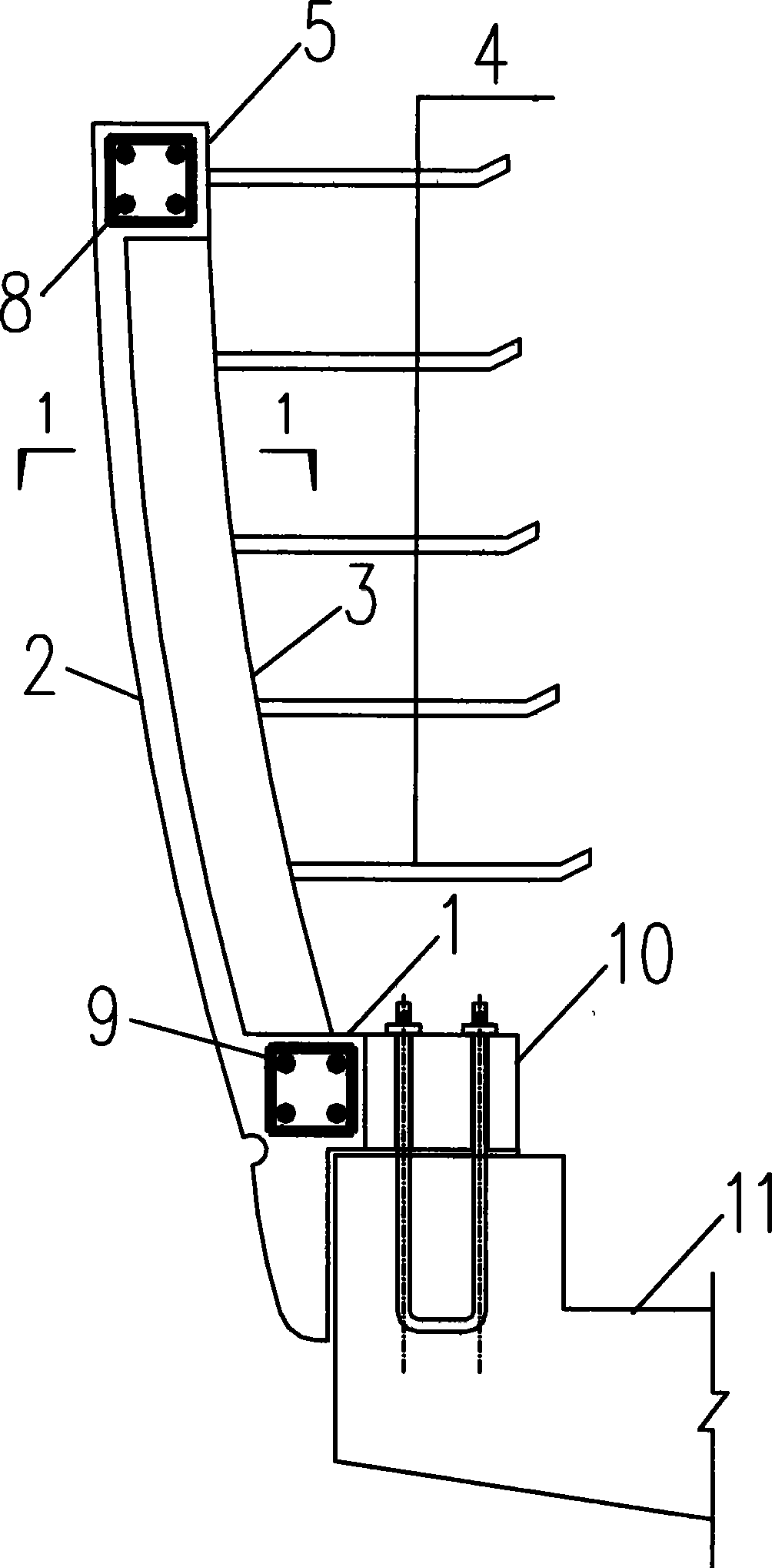 Sound barrier used for viaduct