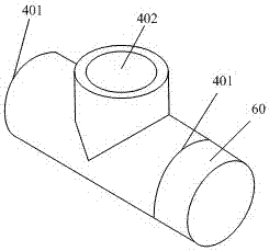 Bottom injection pouring system and its laying method