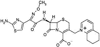 Cefquinome sulfate injection and low-temperature high-shear preparation method thereof