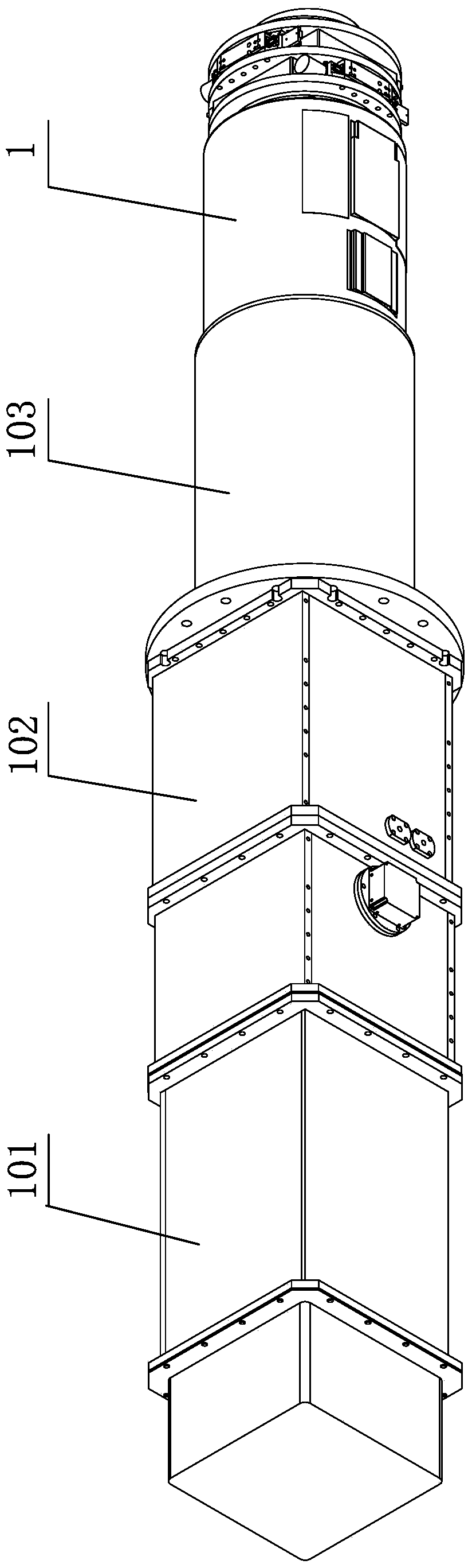 A Large Aperture Crystal Frequency Doubling Conversion Device Realizing Frequency Conversion and Beam Focusing