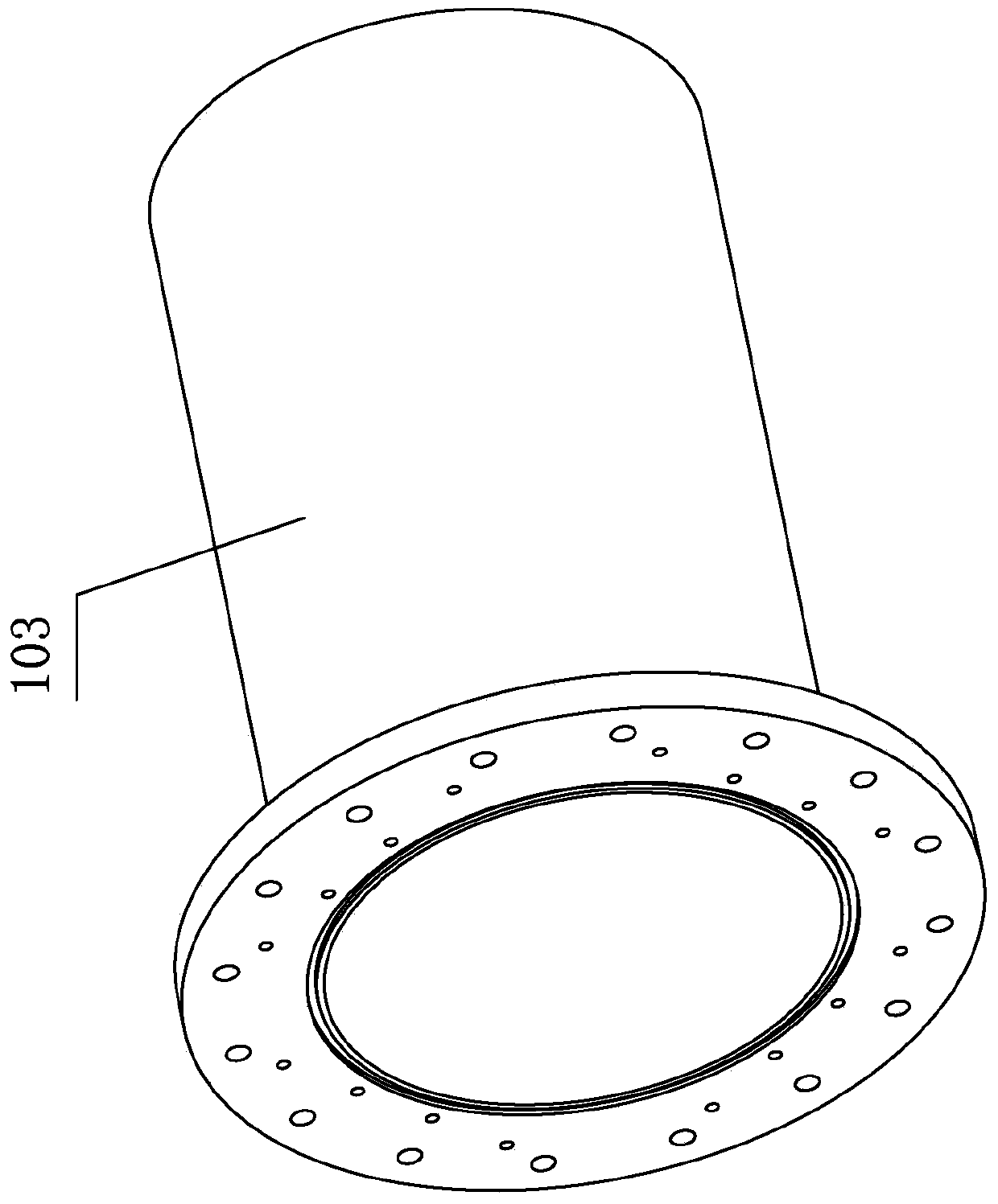 A Large Aperture Crystal Frequency Doubling Conversion Device Realizing Frequency Conversion and Beam Focusing