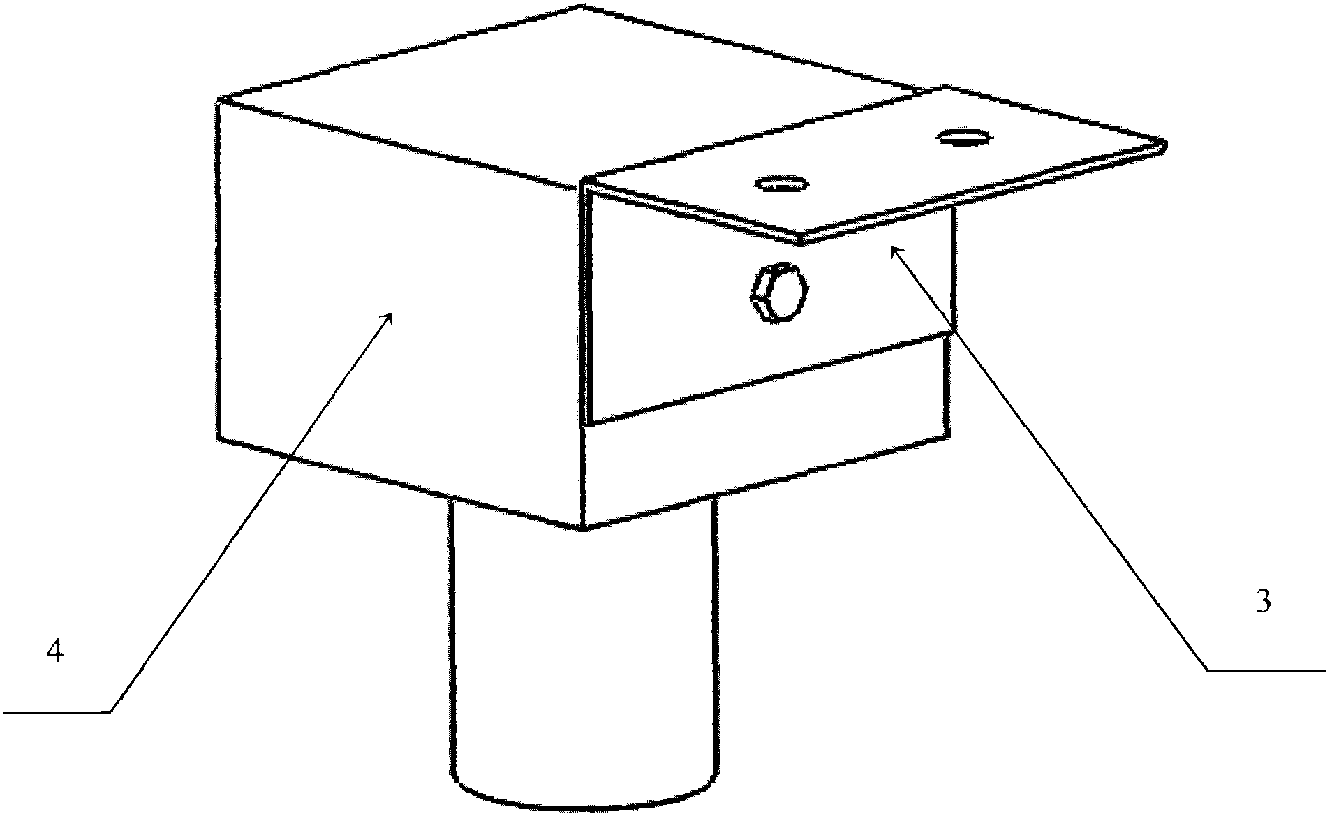 Body projection type commercial vehicle body length detection system based on active vision