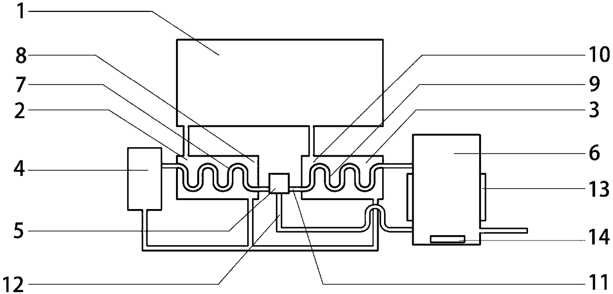 Fluid constant temperature system capable of achieving economical and efficient two-stage cooling