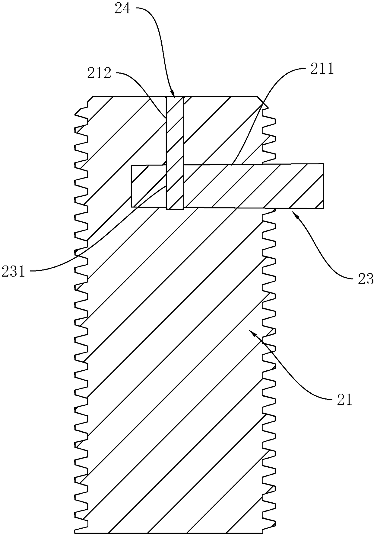 Antitheft foundation bolt for iron tower and application method of antitheft foundation bolt