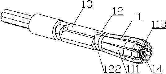 Internal spring type plug connector and electric energy meter