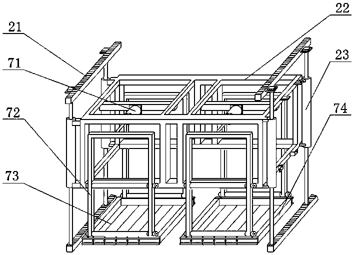 Anti-shake moving cutting machine for self-heat-preservation building block assembly line