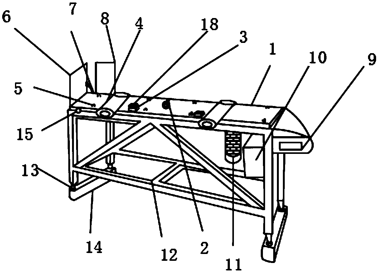 Polisher discharge rack with baffle plate