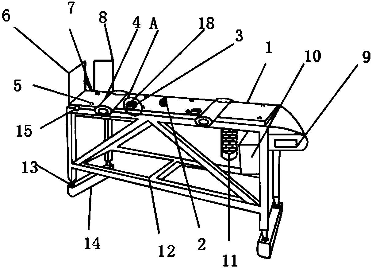 Polisher discharge rack with baffle plate