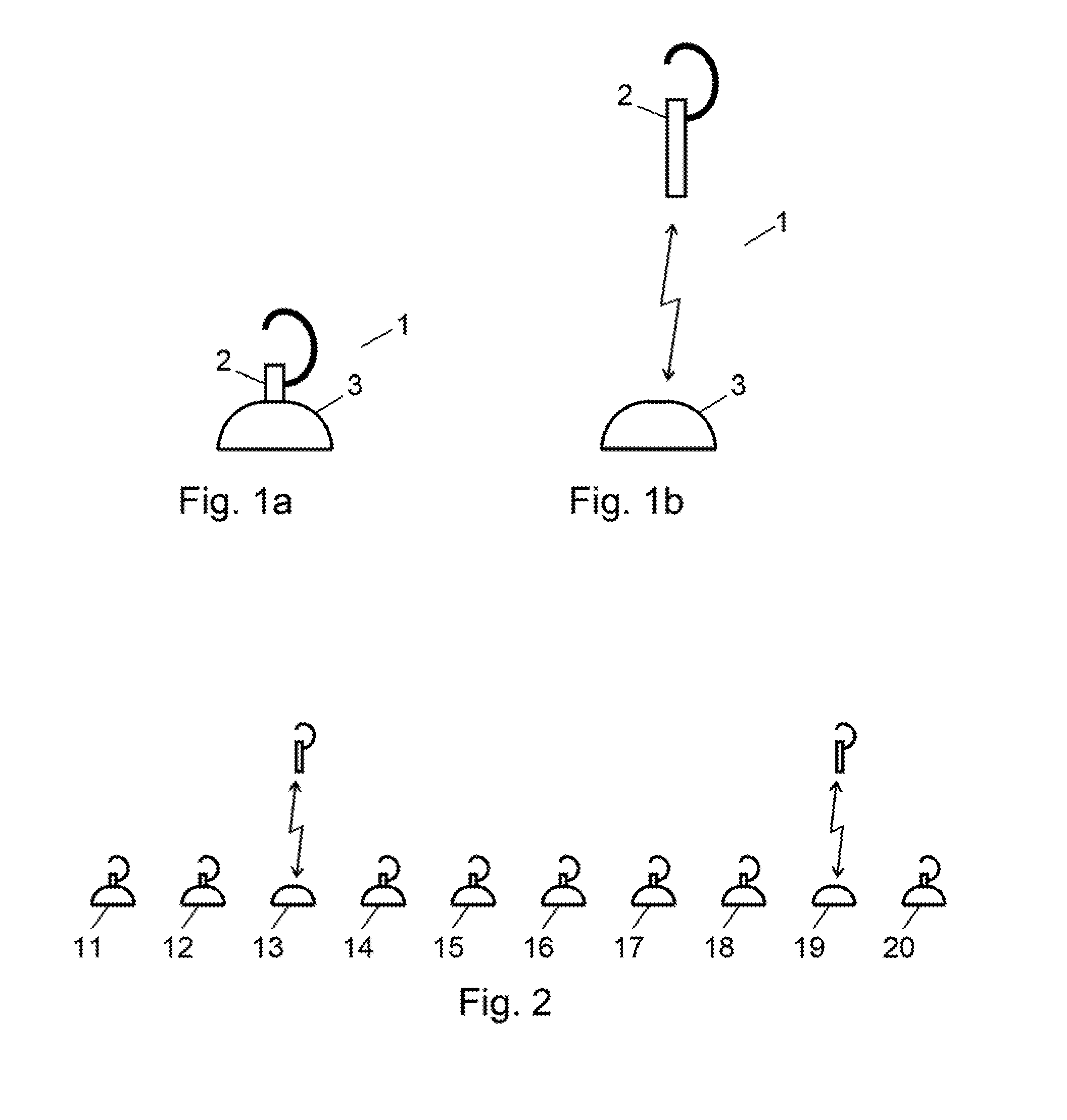 Wireless headset system with two different radio protocols