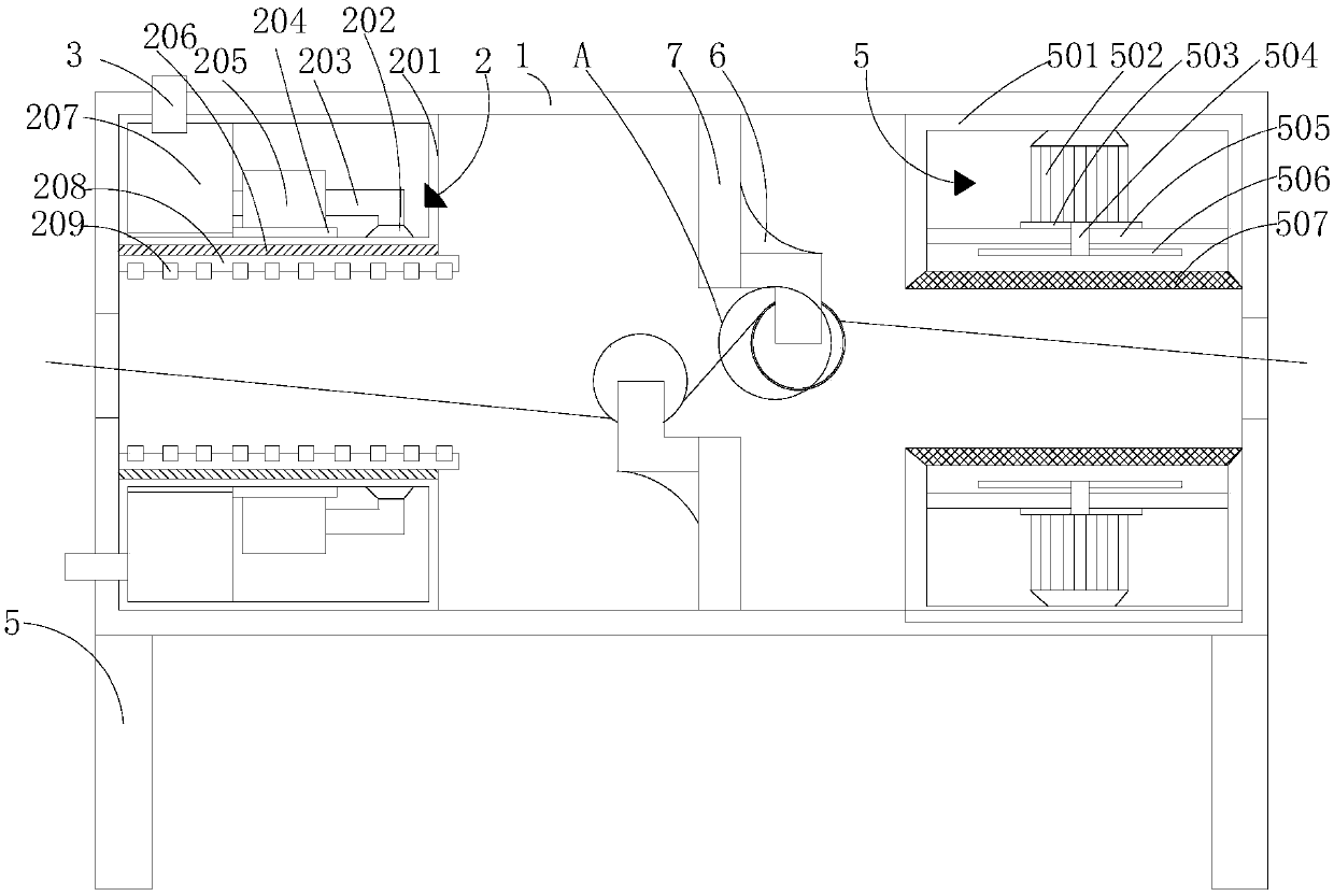 Textile rapid cotton cloth drying device with sterilizing function