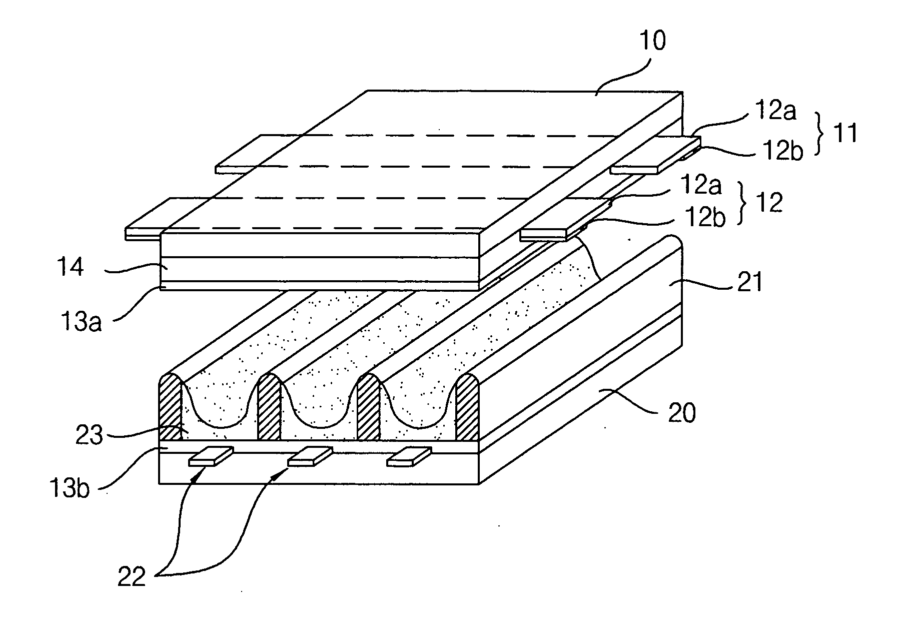 Plasma display panel comprising bus electrode