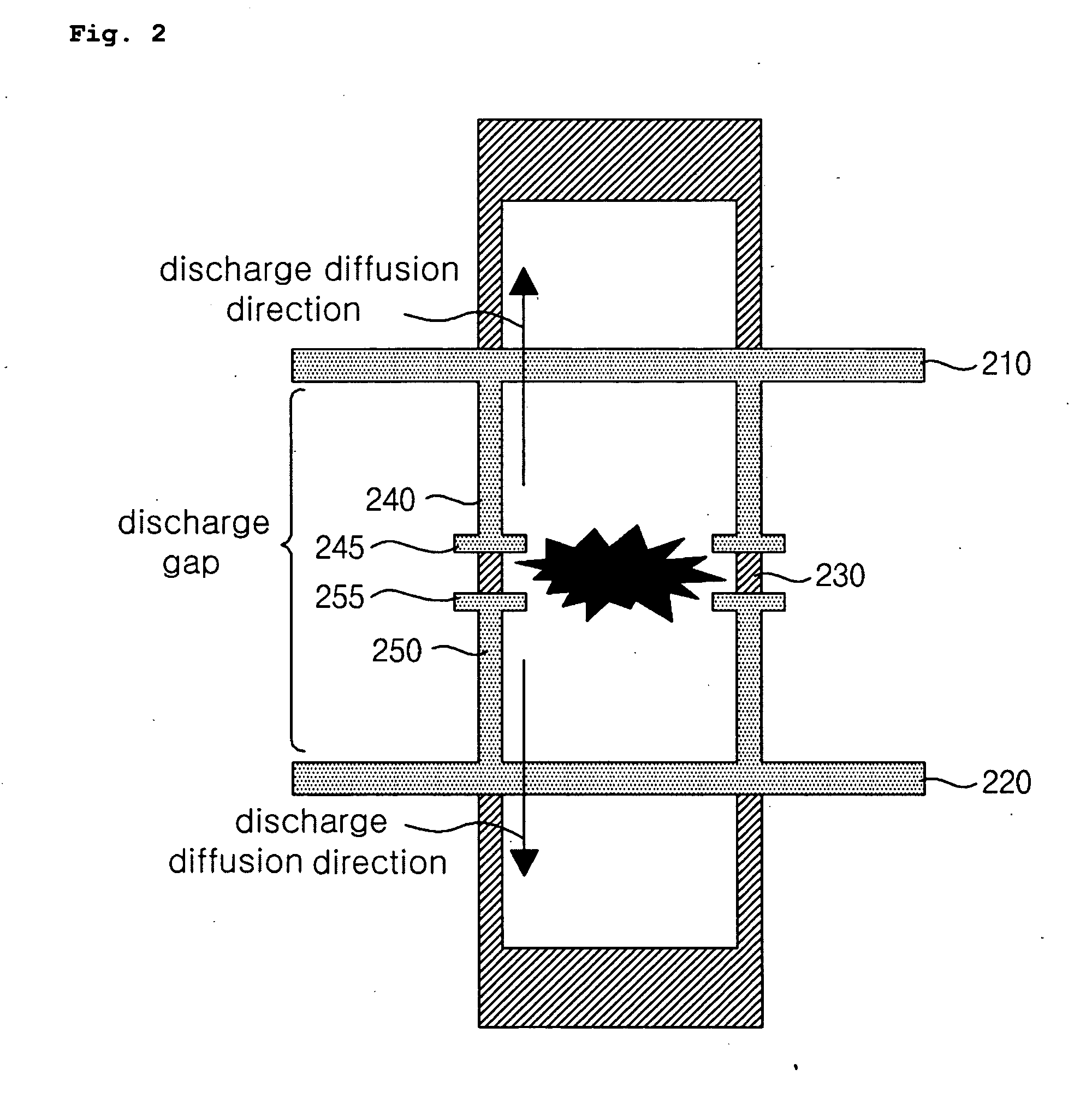 Plasma display panel comprising bus electrode