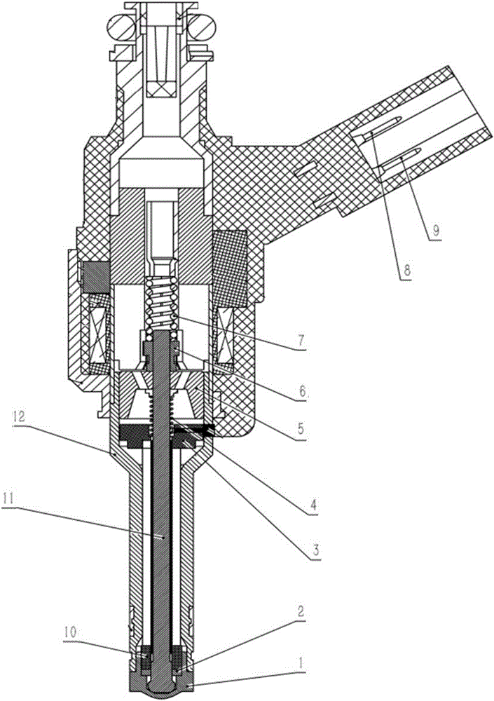 Temperature control system of in-cylinder direct injection gasoline injector