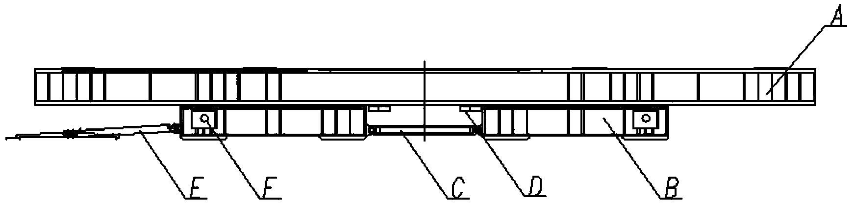 Large-tonnage movable trolley with convertible load distribution